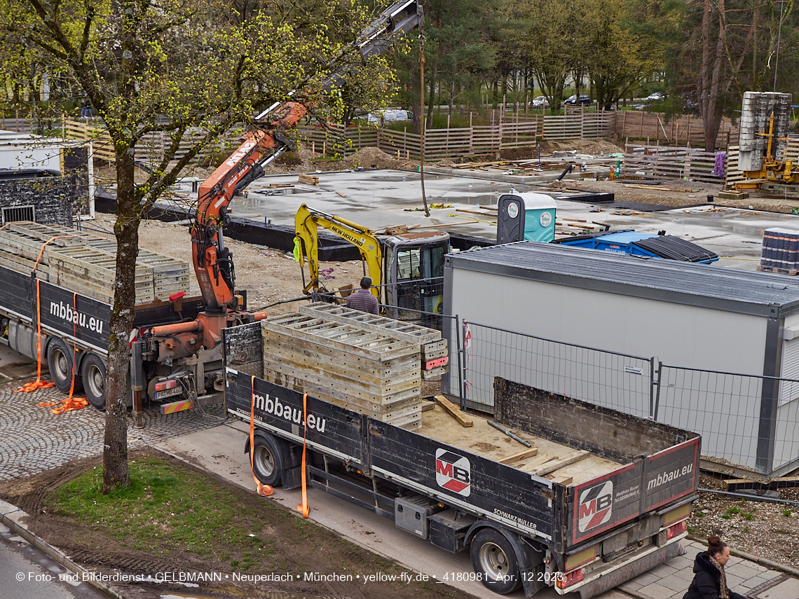 12.04.2023 - Baustelle Haus für Kinder in Neuperlach
